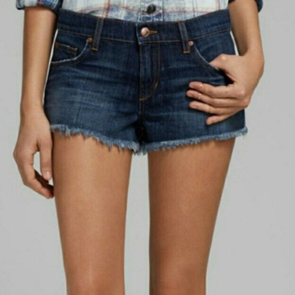Joe's Jeans Stretch Denim Cut-off Shorts Women's 30 Vacation Beach Dark Wash